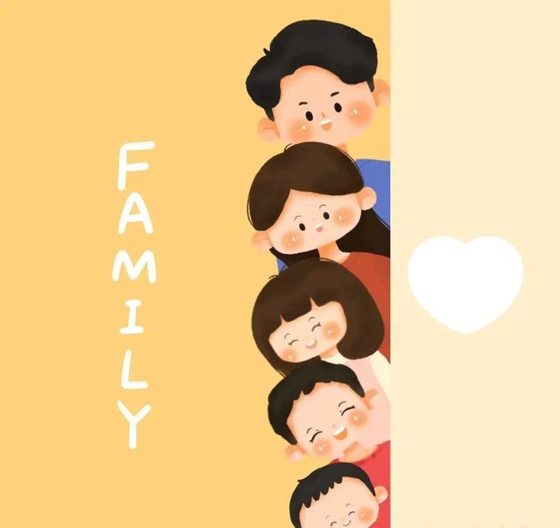 hình ảnh gia đình 5 người cute 14