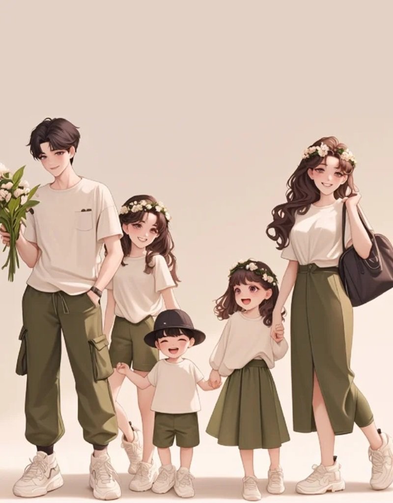hình ảnh gia đình 5 người cute 6