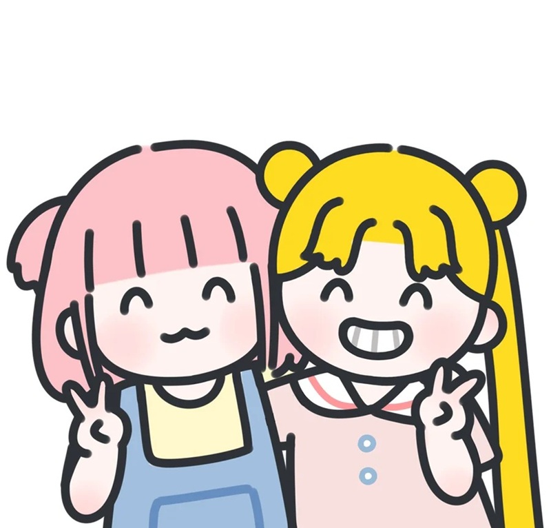 hình ảnh hai chị em cute 16