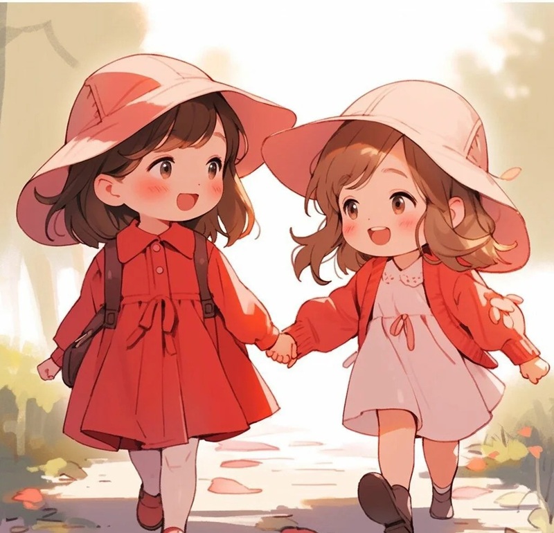 hình ảnh hai chị em cute 17