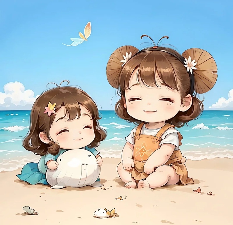 hình ảnh hai chị em cute 19