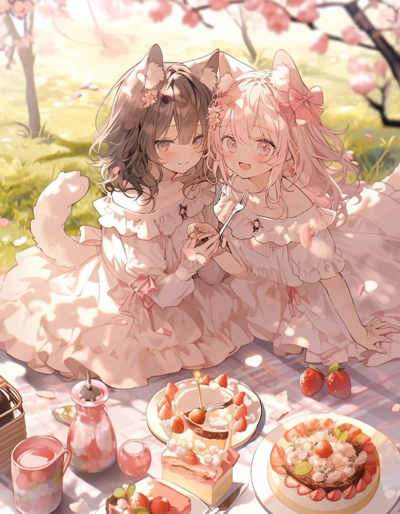 hình ảnh hai chị em cute 27