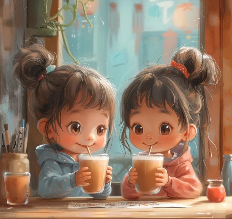 hình ảnh hai chị em cute 29
