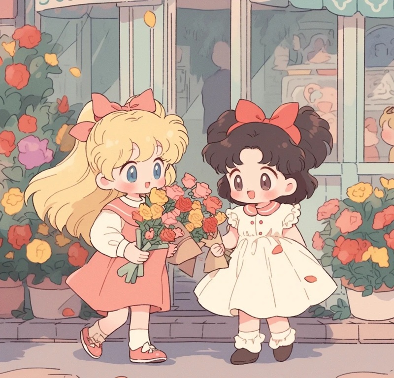hình ảnh hai chị em cute 30