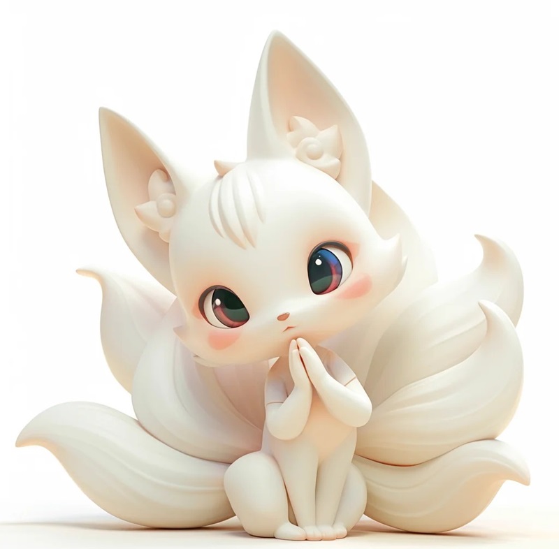 hình ảnh hồ ly 9 đuôi cute 20