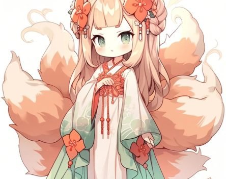 Ngất ngây với 1001 hình ảnh hồ ly 9 đuôi cute, siêu ảo diệu