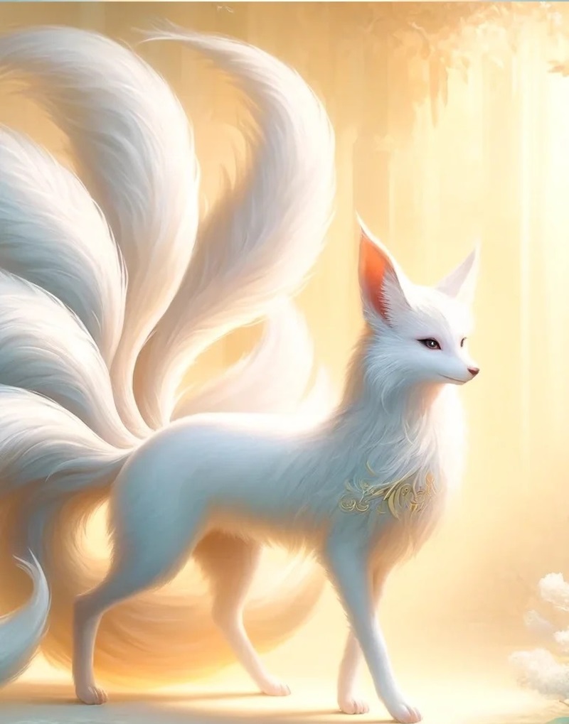 hình ảnh hồ ly 9 đuôi cute 30