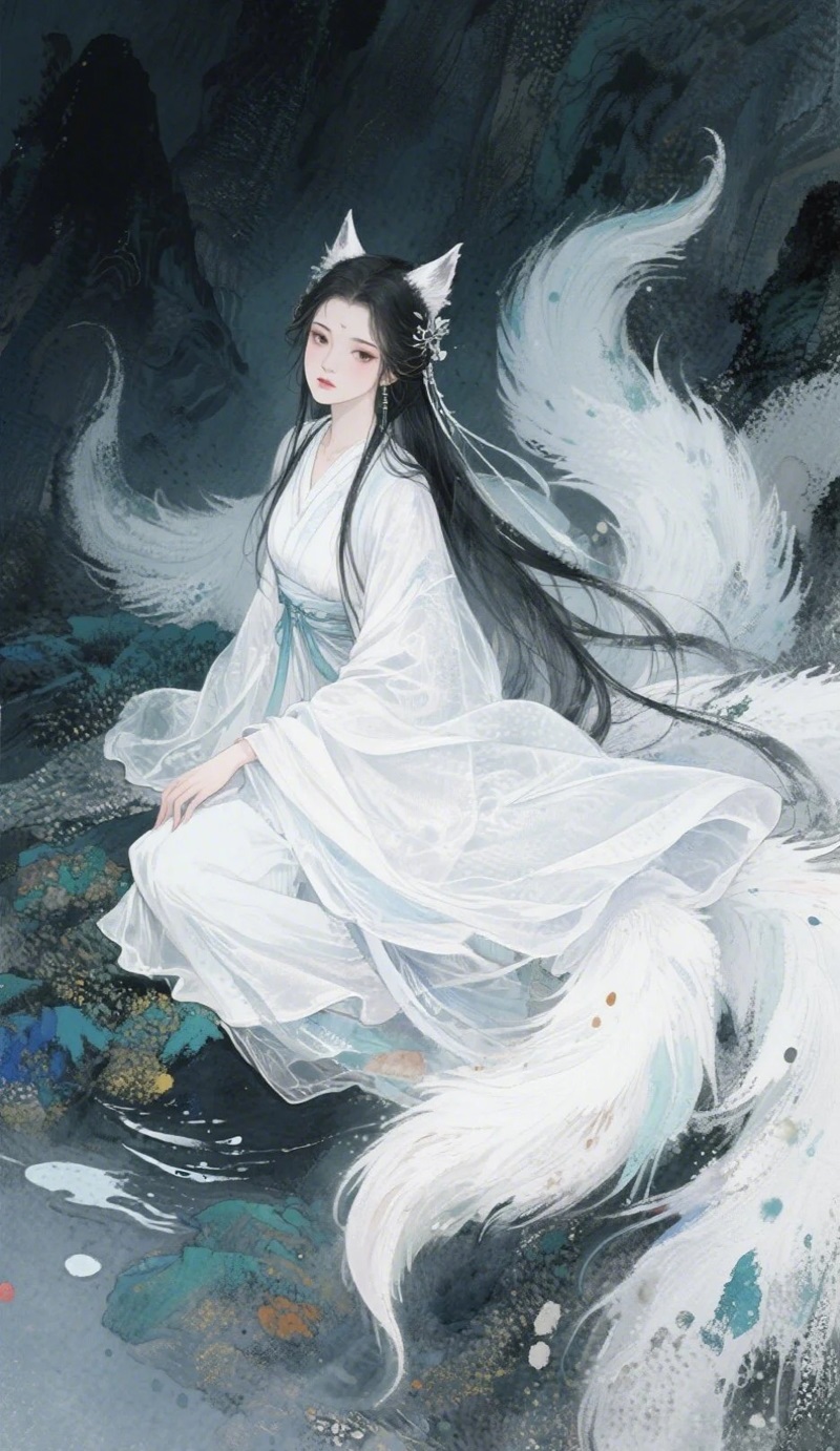 hình ảnh hồ ly 9 đuôi cute 33