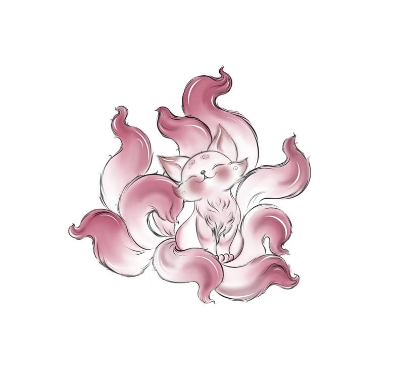 hình ảnh hồ ly 9 đuôi cute 35