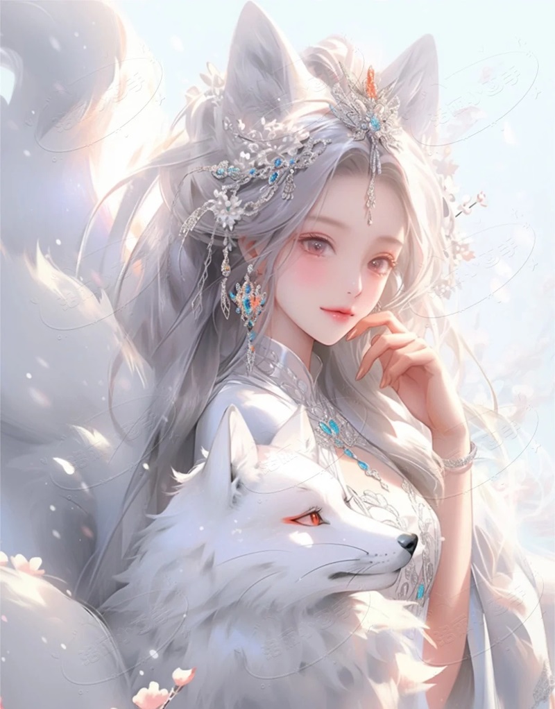 hình ảnh hồ ly 9 đuôi cute 38