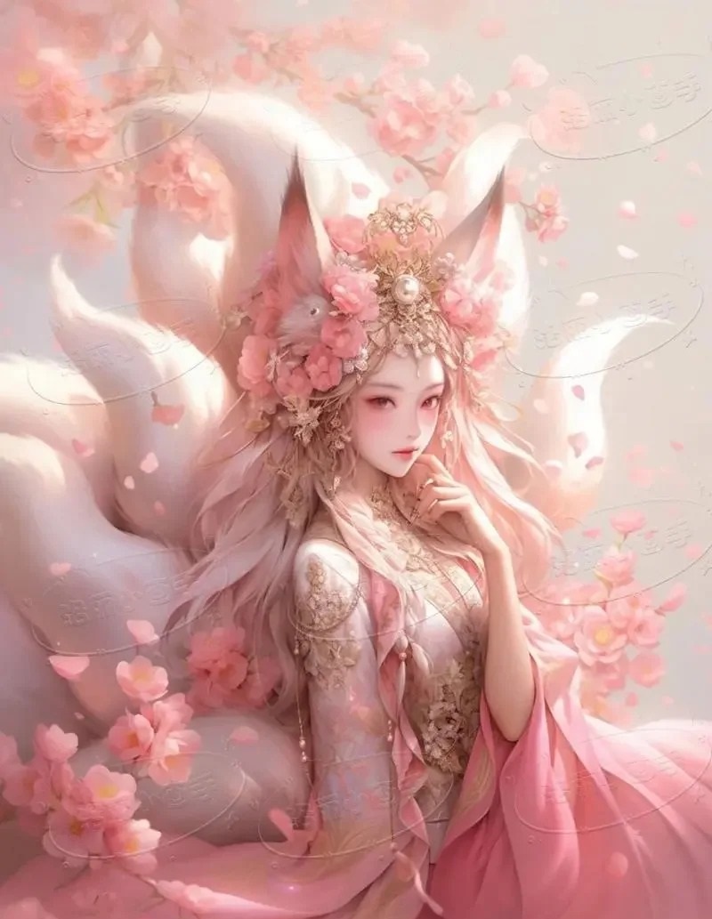hình ảnh hồ ly 9 đuôi cute 5