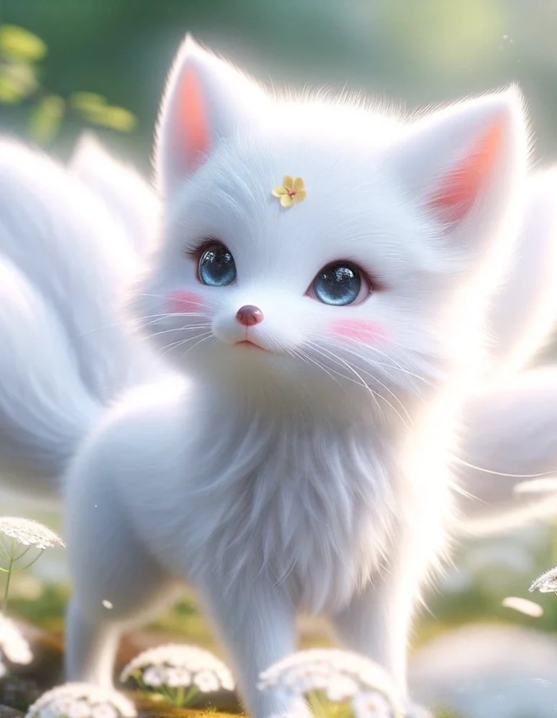 hình ảnh hồ ly 9 đuôi cute 6