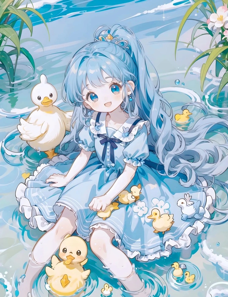h43màu xanh dương cute 
