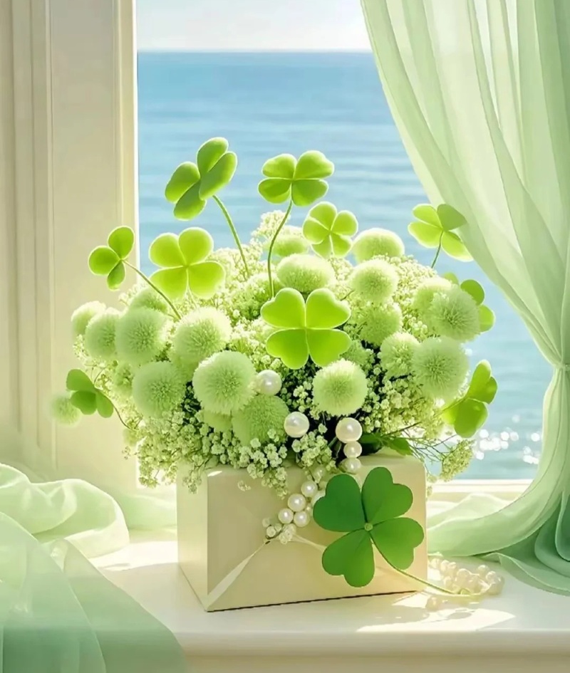 hình ảnh màu xanh la cây cute 8