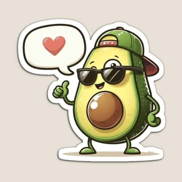 hình ảnh quả bơ cute​ 11