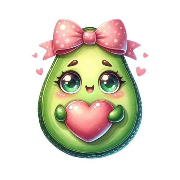 hình ảnh quả bơ cute​ 15