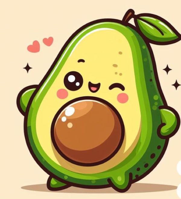 hình ảnh quả bơ cute​ 16