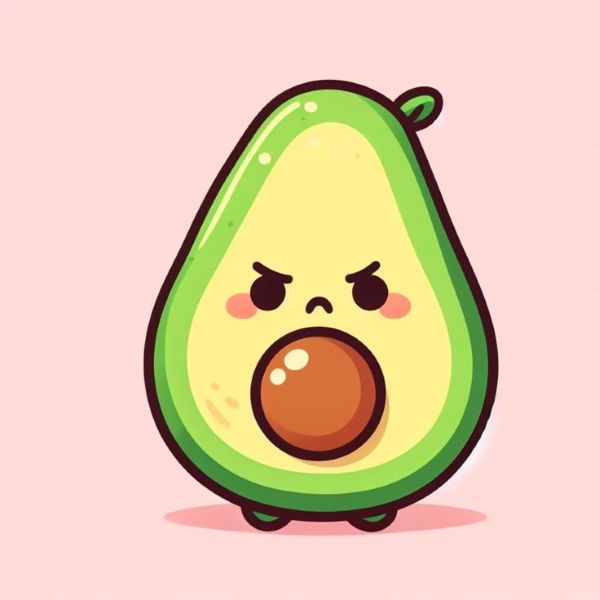 hình ảnh quả bơ cute​ 18
