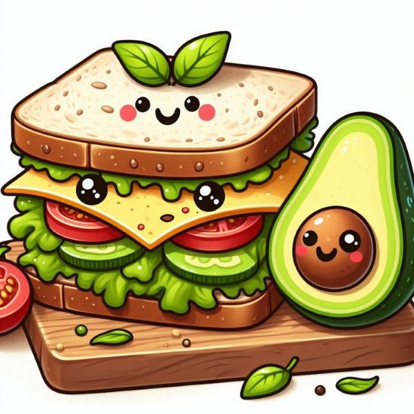 hình ảnh quả bơ cute 20​ 
