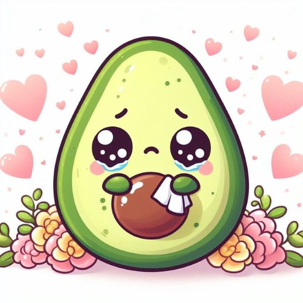 hình ảnh quả bơ cute​ 22