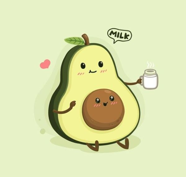 hình ảnh quả bơ cute​ 24