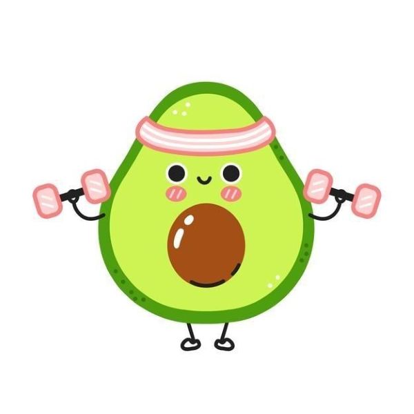 hình ảnh quả bơ cute​ 25