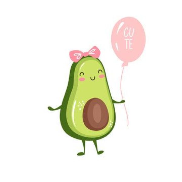 hình ảnh quả bơ cute​ 30