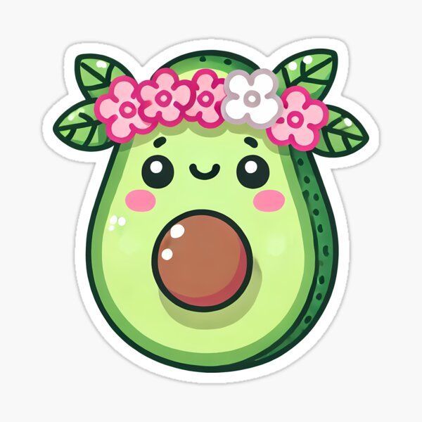 hình ảnh quả bơ cute​ 5