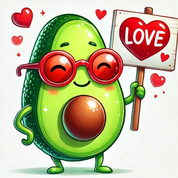 hình ảnh quả bơ cute​ 8