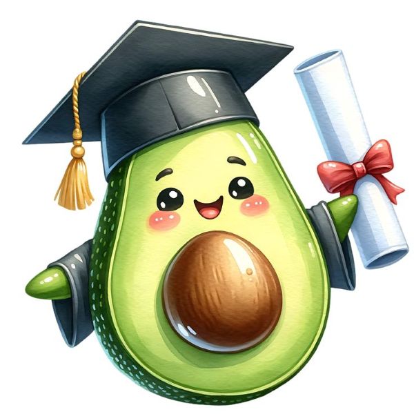 hình ảnh quả bơ cute​ 9