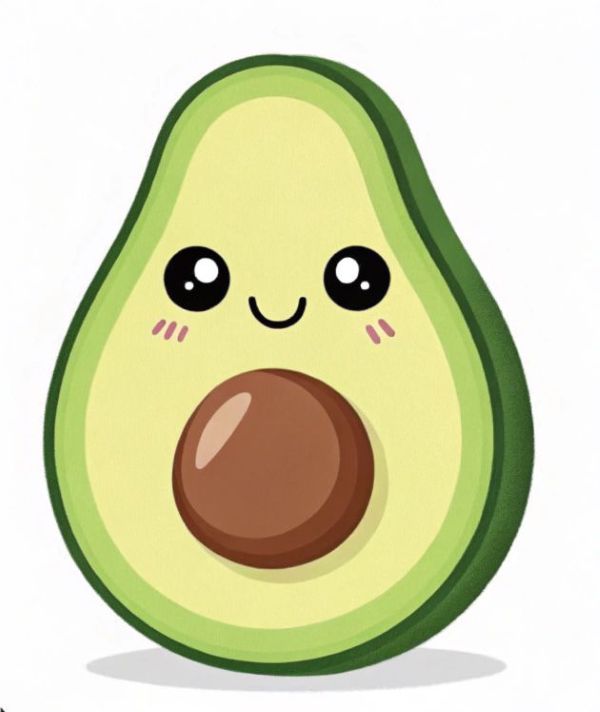 hình ảnh quả bơ cute​ 
