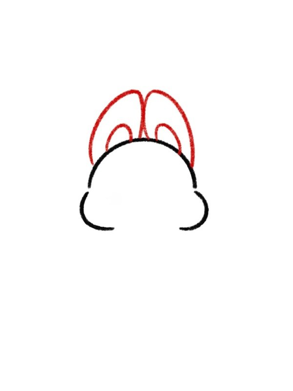 Cách vẽ con thỏ dễ thương 2