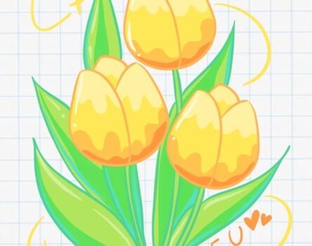 Học ngay 15+ cách vẽ hoa tulip cực xinh chỉ với vài bước cơ bản