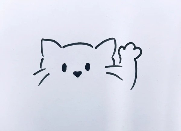 vẽ cách điệu con mèo 5