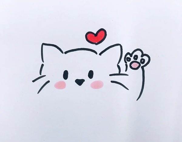 vẽ cách điệu con mèo