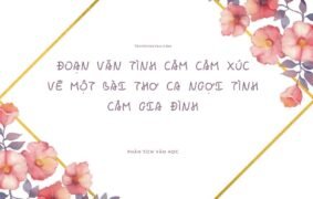 10+ Đoạn văn tình cảm cảm xúc về một bài thơ ca ngợi tình cảm gia đình nâng cao