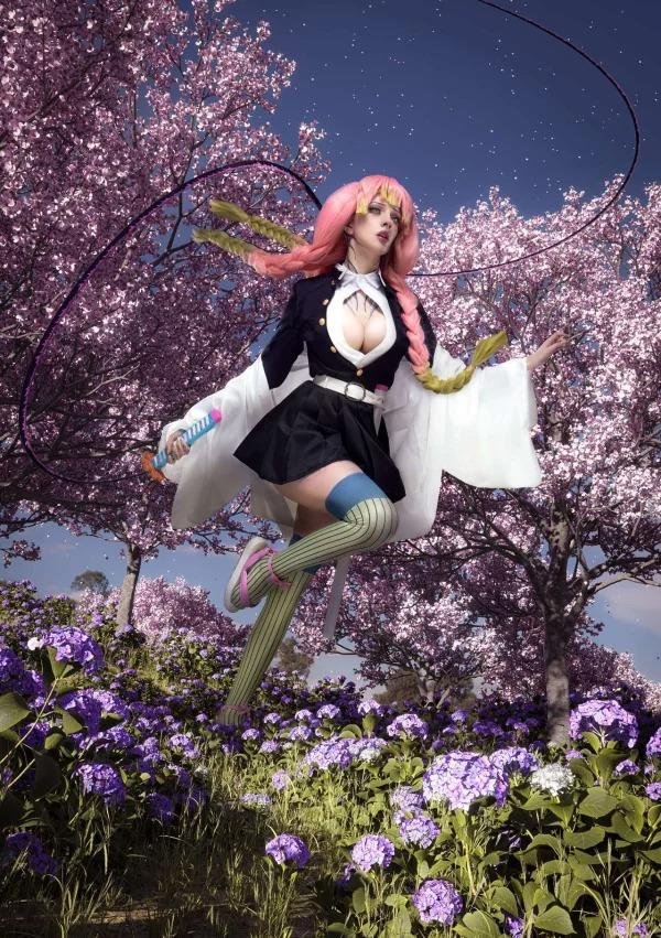mitsuri kanroji cosplay​ (3)