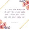 Gợi ý 10+ mẫu viết bài văn nghị luận về một vấn đề cần giải quyết trong đời sống của học sinh hiện nay