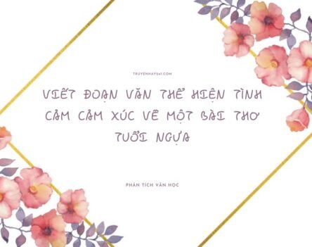 15+ Mẫu viết đoạn văn thể hiện tình cảm cảm xúc về một bài thơ tuổi ngựa