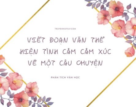 15+ Mẫu viết đoạn văn thể hiện tình cảm cảm xúc về một câu chuyện hay