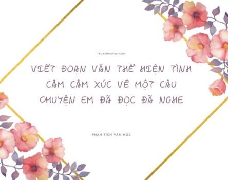 10+ Cách viết đoạn văn thể hiện tình cảm cảm xúc về một câu chuyện em đã đọc đã nghe
