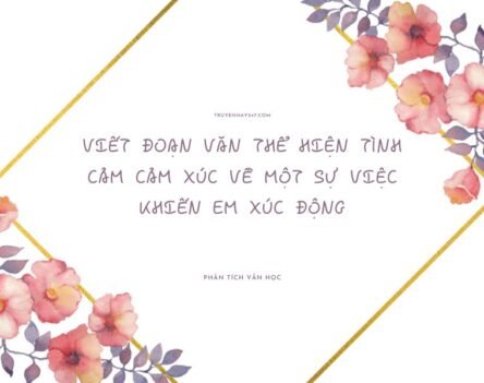 15+ Viết đoạn văn thể hiện tình cảm cảm xúc về một sự việc khiến em xúc động ngắn gọn